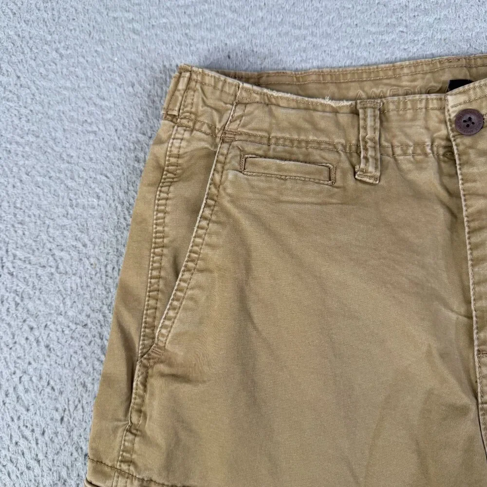 VINTAGE AMERICAN EAGLE Cargo Pant Men 32x34 Khaki Flex Utility Straight Workwear